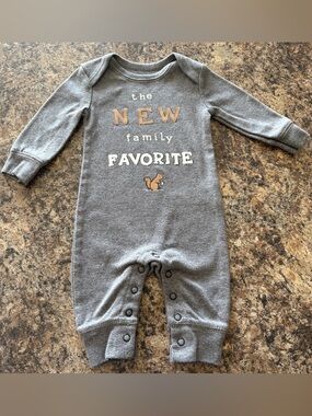 Carter's Gray 'New Family Favorite' One-Piece Bodysuit